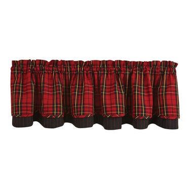 Sportsman Plaid Valance - Lined Layered Park Designs - The Fox Decor
